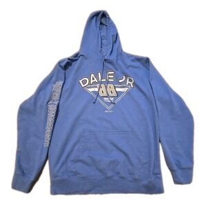 DALE EARNHARDT JR 88 Hoodie Mens 1XL Blue Hendrick Motorsports NASCAR Racing XL